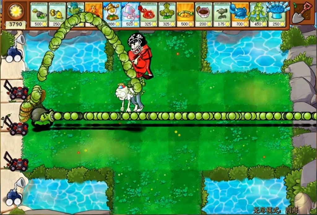 杂交植物叠种100颗!挑战10万血量气球舞王僵尸