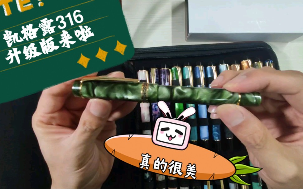 大可安利笔墨第42期(已经不知道几个又的老朋友袋鼠凯格露316第二代升级版)ps墨绿真的好耐看,越来越喜欢哔哩哔哩bilibili