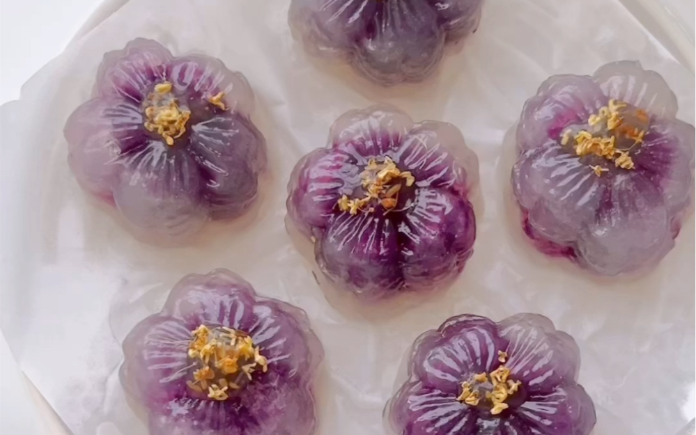 只需2种材料!q弹香甜【紫薯西米糕】