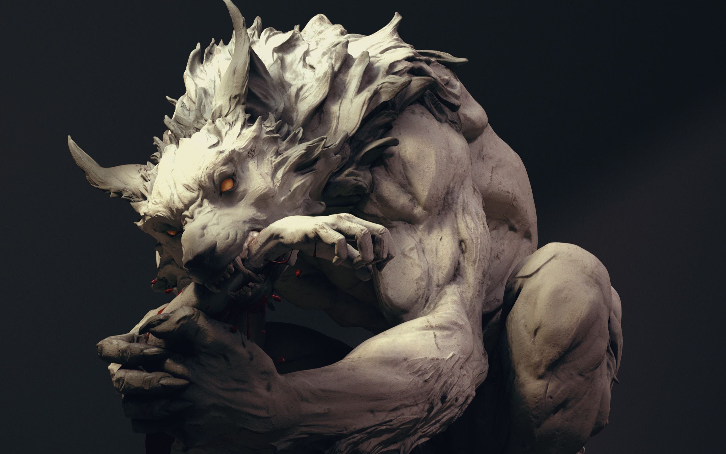 狼人雕刻maria panfilova