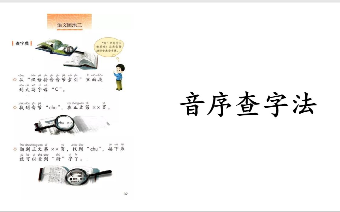 [图]B2微课 音序查字法