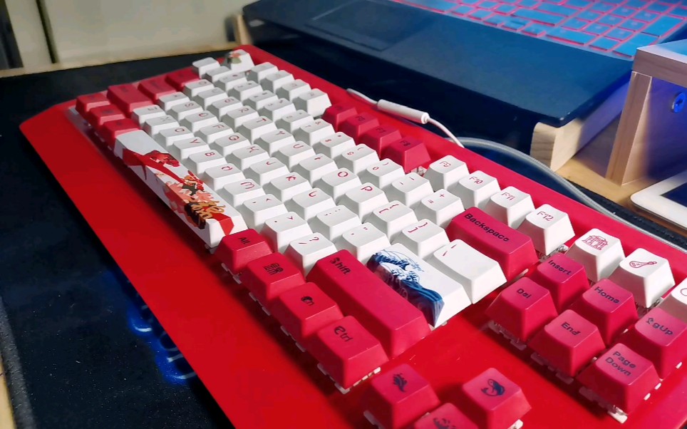 高特紫轴重茶轴一分钟打字音越用越爽锦鲤键帽