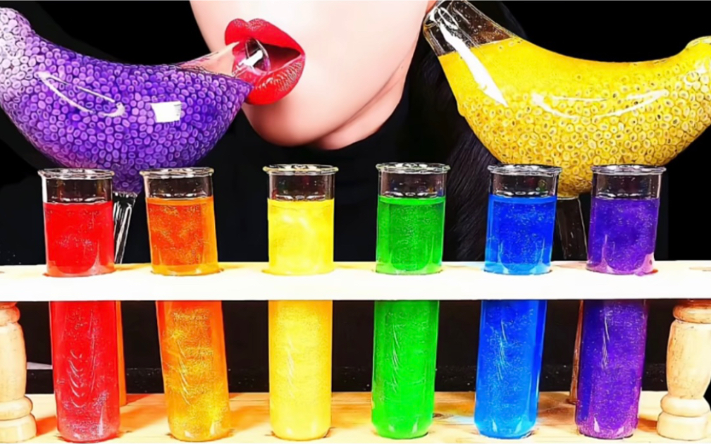 【abbey】彩虹试管果汁 小鸟杯奇亚籽果汁(新)