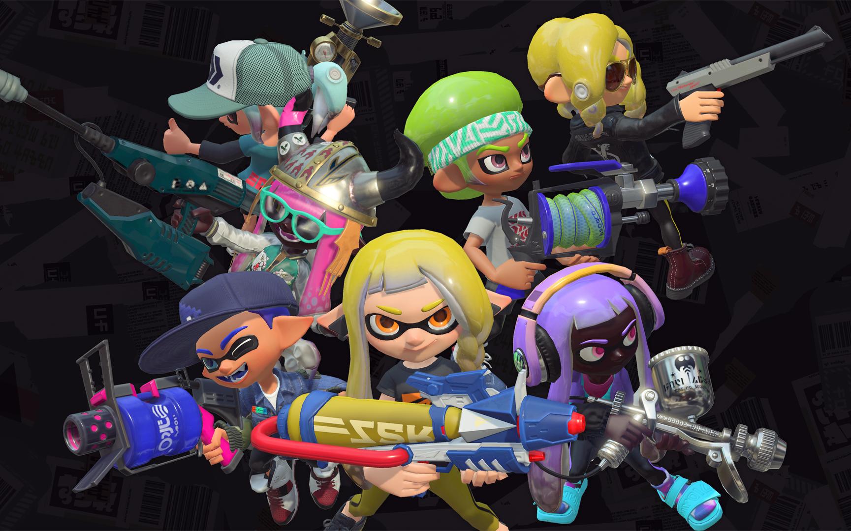 【splatoon 3】最新武器模型展示:小绿,新叶,96