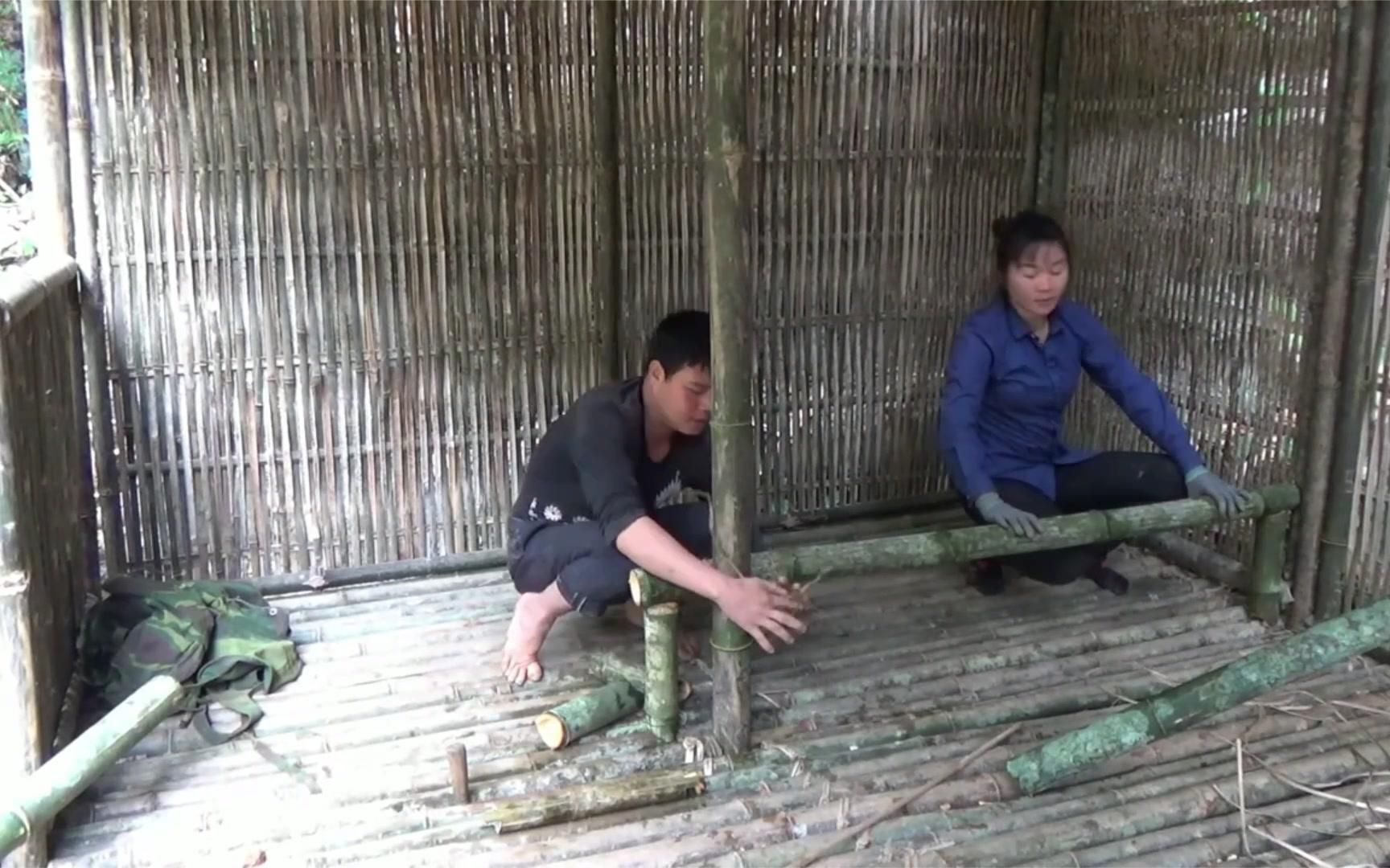 [图]夫妻档的荒野求生，建造竹艺小屋，在深山老林开始1年的生存挑战