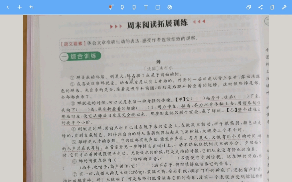 小学语文课外拓展阅读 蝉 法布尔哔哩哔哩bilibili