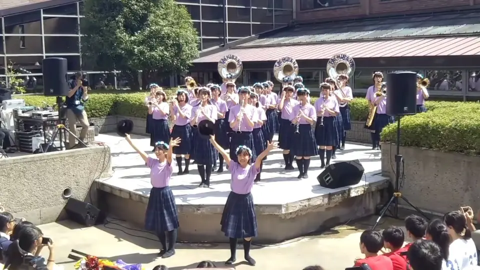 京都橘高校吹奏楽部2019-09-14 橘祭水上ステージ_哔哩哔哩_bilibili