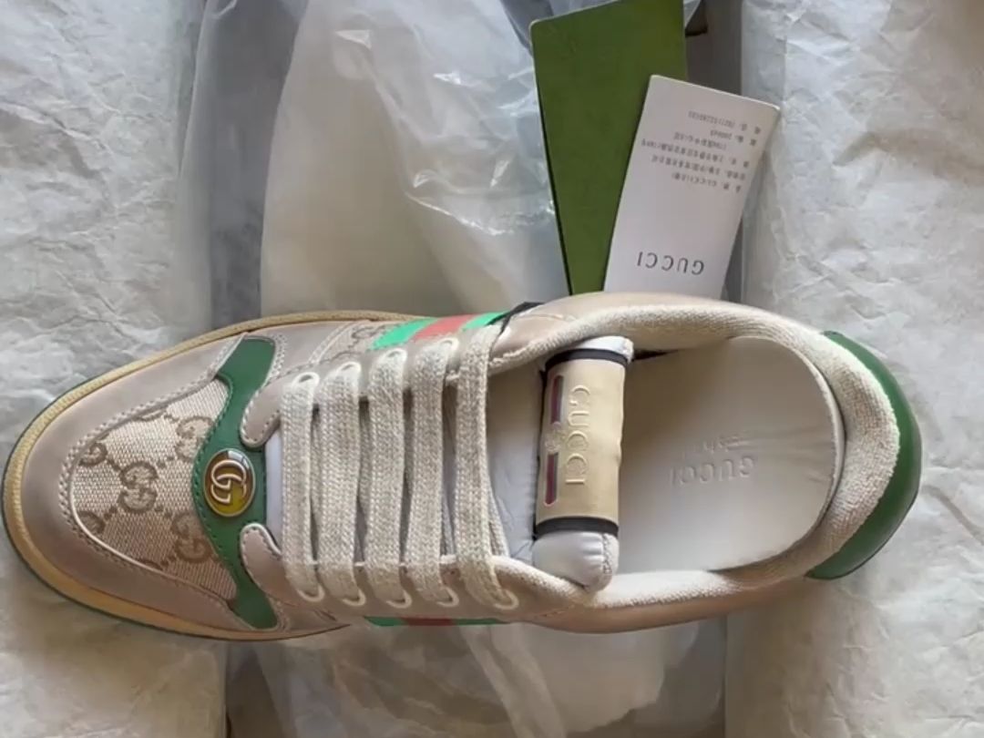 gucci脏脏鞋 莆田顶的4开分享 牛皮空胶工艺这也太顶了