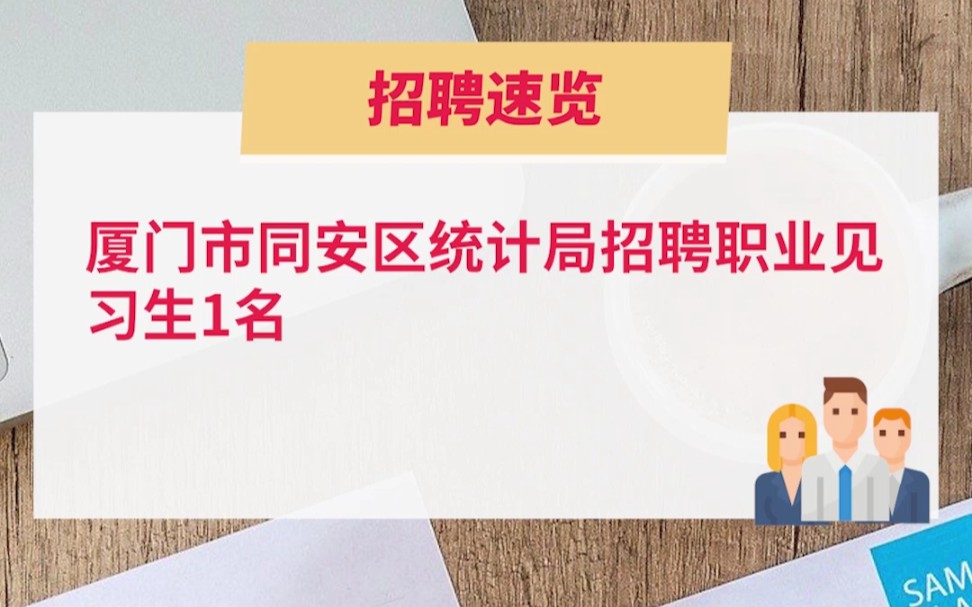 厦门市同安区统计局招聘职业见习生!哔哩哔哩bilibili