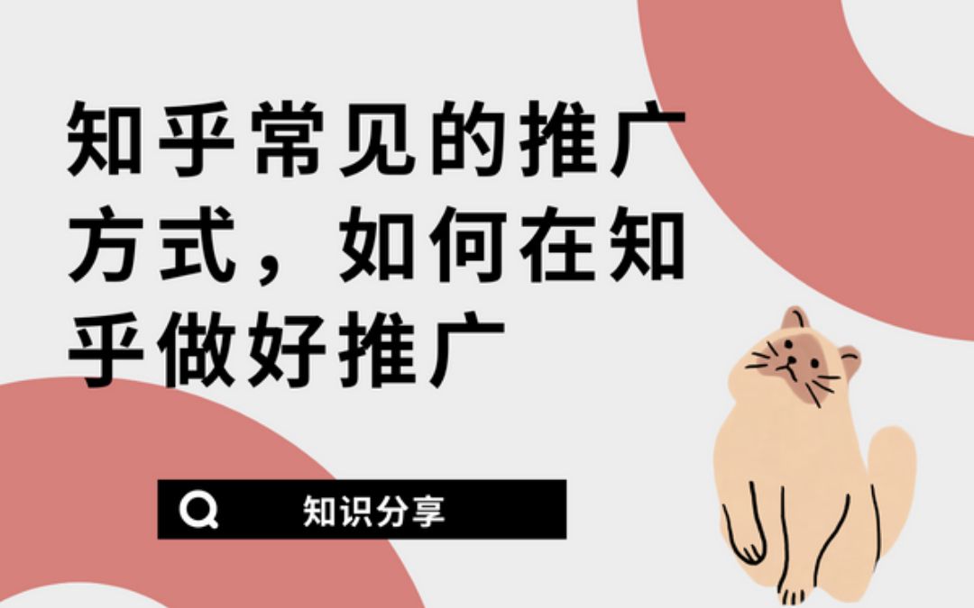 知乎常见的推广方式,如何在知乎做好推广哔哩哔哩bilibili