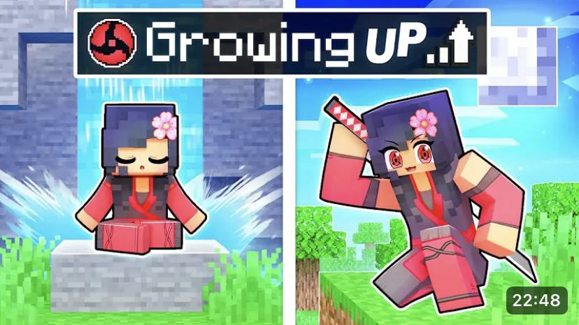 [图]GROWING UP as a NINJA In Minecraft!