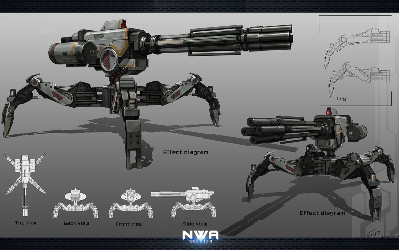 3dmax机械炮建模,次世代模型案例完整流程讲解_哔哩哔哩 (゜-゜)つロ