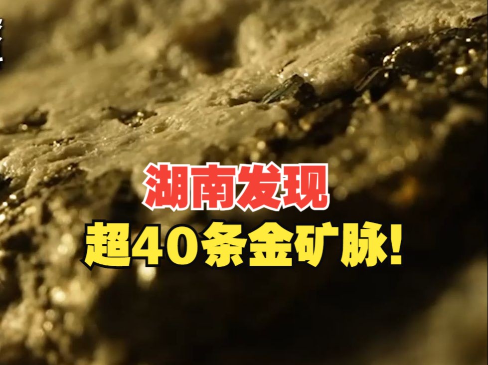 湖南发现超40条金矿脉,储量超1000吨!哔哩哔哩bilibili