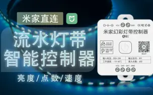 Download Video: 流水灯带智能控制器来咯，支持米家亮度调节、点数、速度调节等，新品尝鲜，我不允许还有人不知道