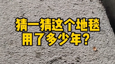 猜一猜这个#地毯 用了多少年?#地毯铺装 #pvc塑胶地板哔哩哔哩bilibili