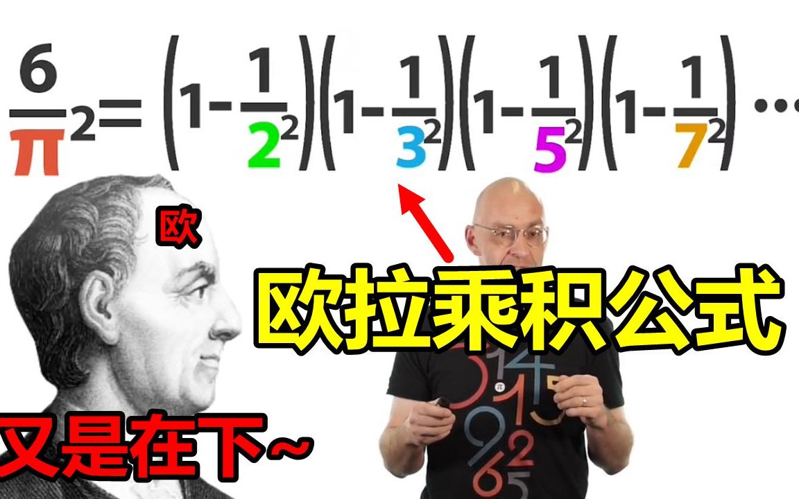 第20期:揭秘𘎧𔠦•𐤹‹间的关系—欧拉乘积公式(以及一些相关有趣结论)【数学玄学家Mathologer】哔哩哔哩bilibili