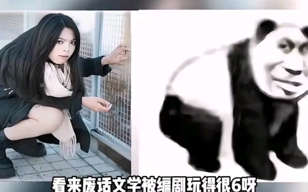 拍照免费删照片五十,漂亮小姐姐拍成熊猫蹲