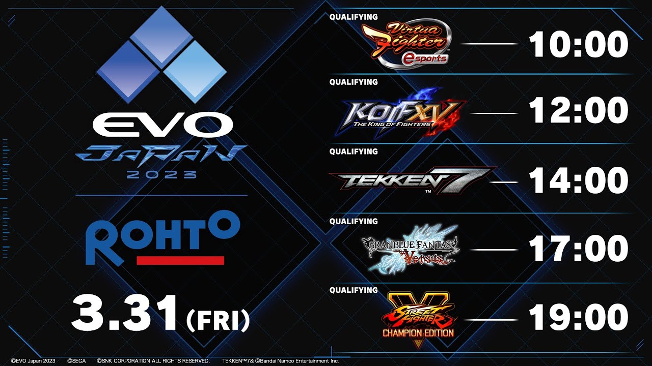 【日语解说】EVO日本2023 Day1 B舞台单机游戏热门视频