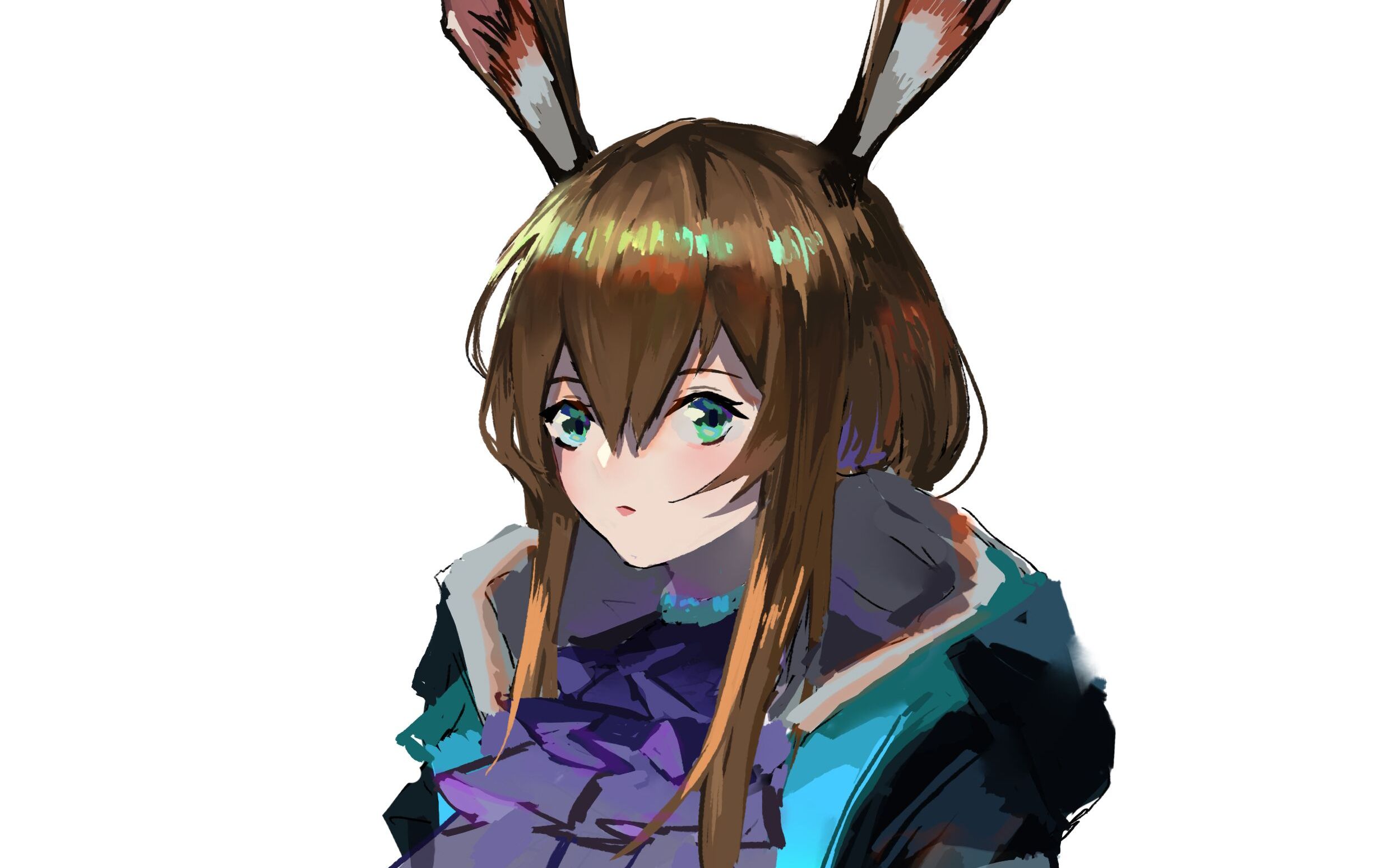 板绘过程丨《明日方舟,阿米娅(驴)》_哔哩哔哩 (゜-゜)つロ 干杯