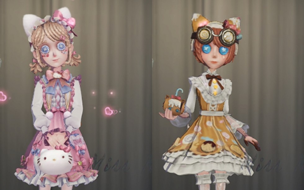【三丽鸥联动】园丁hello kitty和机械师糖果少女全方面对比