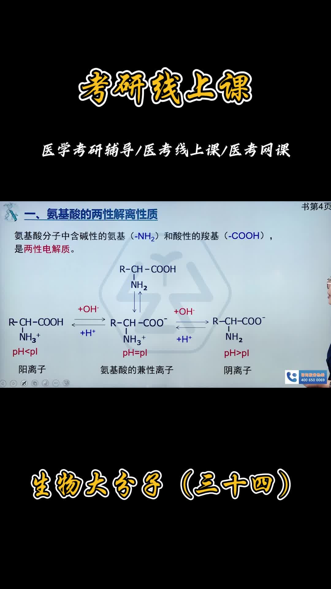 考研线上课生物大分子(三十四) #医考网课 #西医考研 #医学考研 #北京医学考研培训班哔哩哔哩bilibili