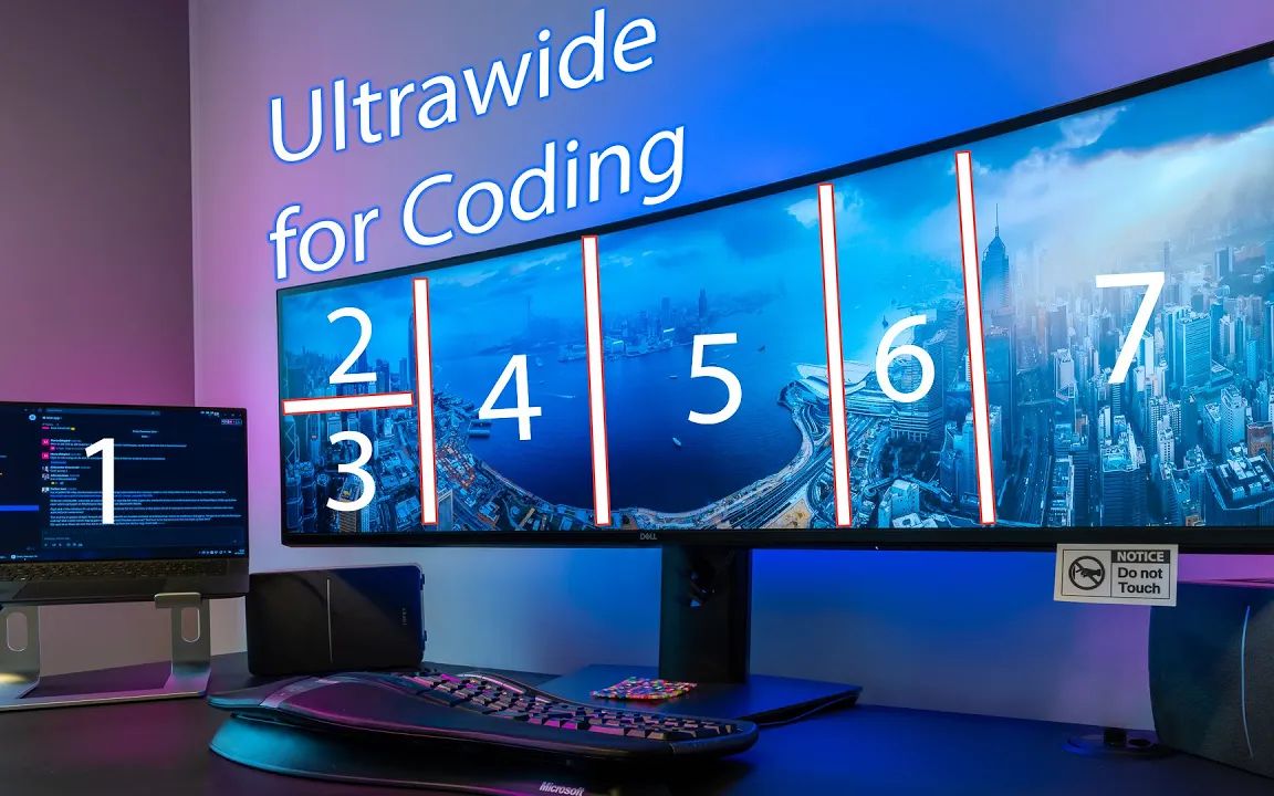 【desk tour】程序员探索超宽显示器的设置与编写代码使用 | 桌面美学
