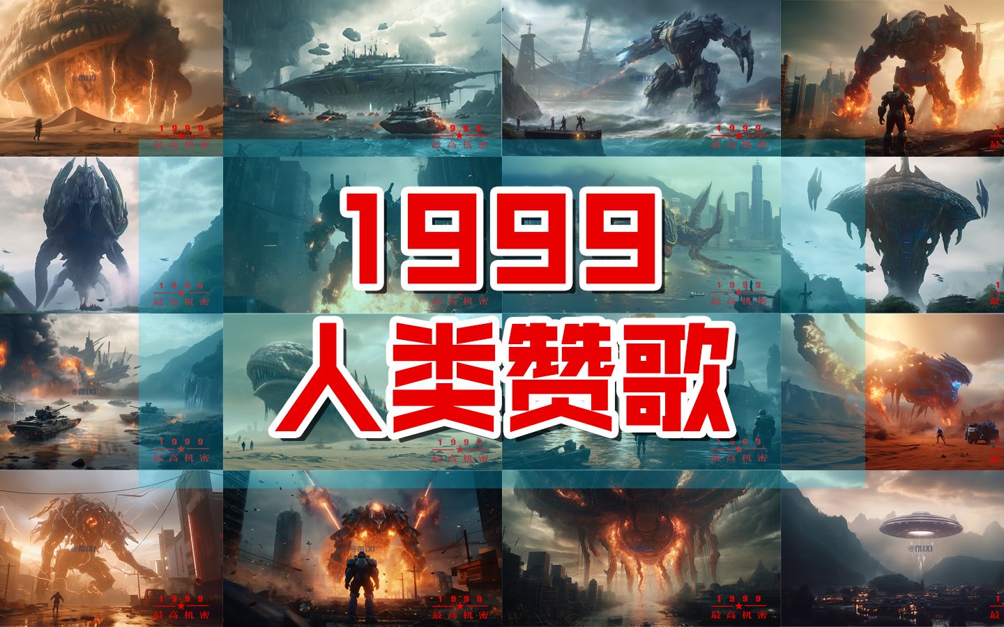 1999人类赞歌【1999地球保卫战AI绘画概念壁纸】哔哩哔哩bilibili