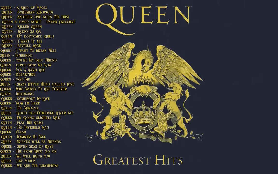 [图]皇后乐队 摇滚经典合集 Queen Greatest Hits - The Best Songs Playlist