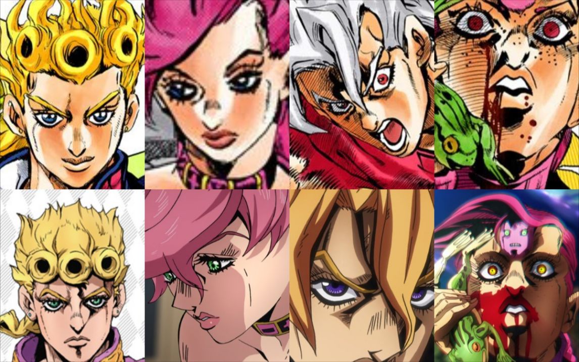 [图]【JOJO第五部】人物画风对比