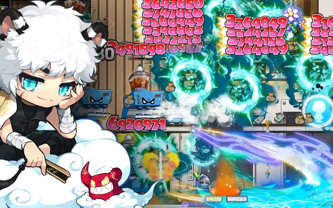 冒险岛 新职业 「虎影」 160级 星光之塔练级