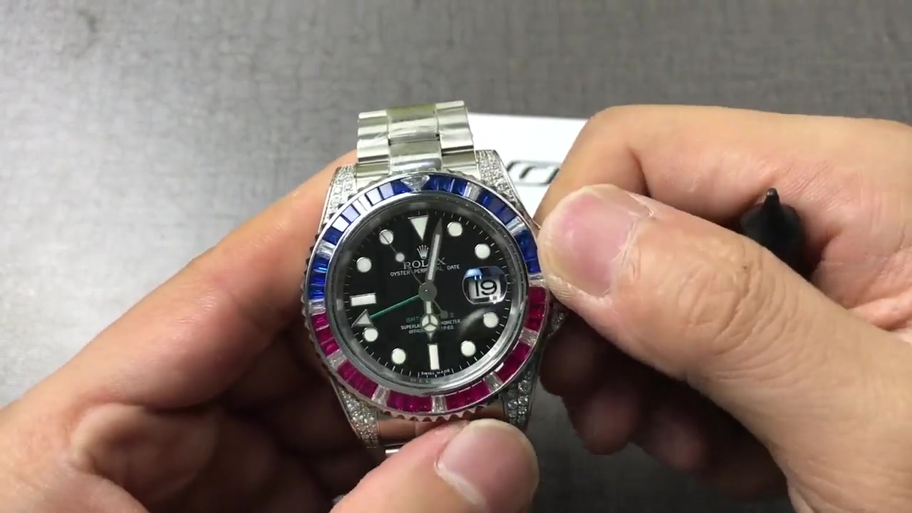 冷冬滞销,成本都不要了bp厂_rolex劳力士格林尼治型_镶钻版本彩虹钻