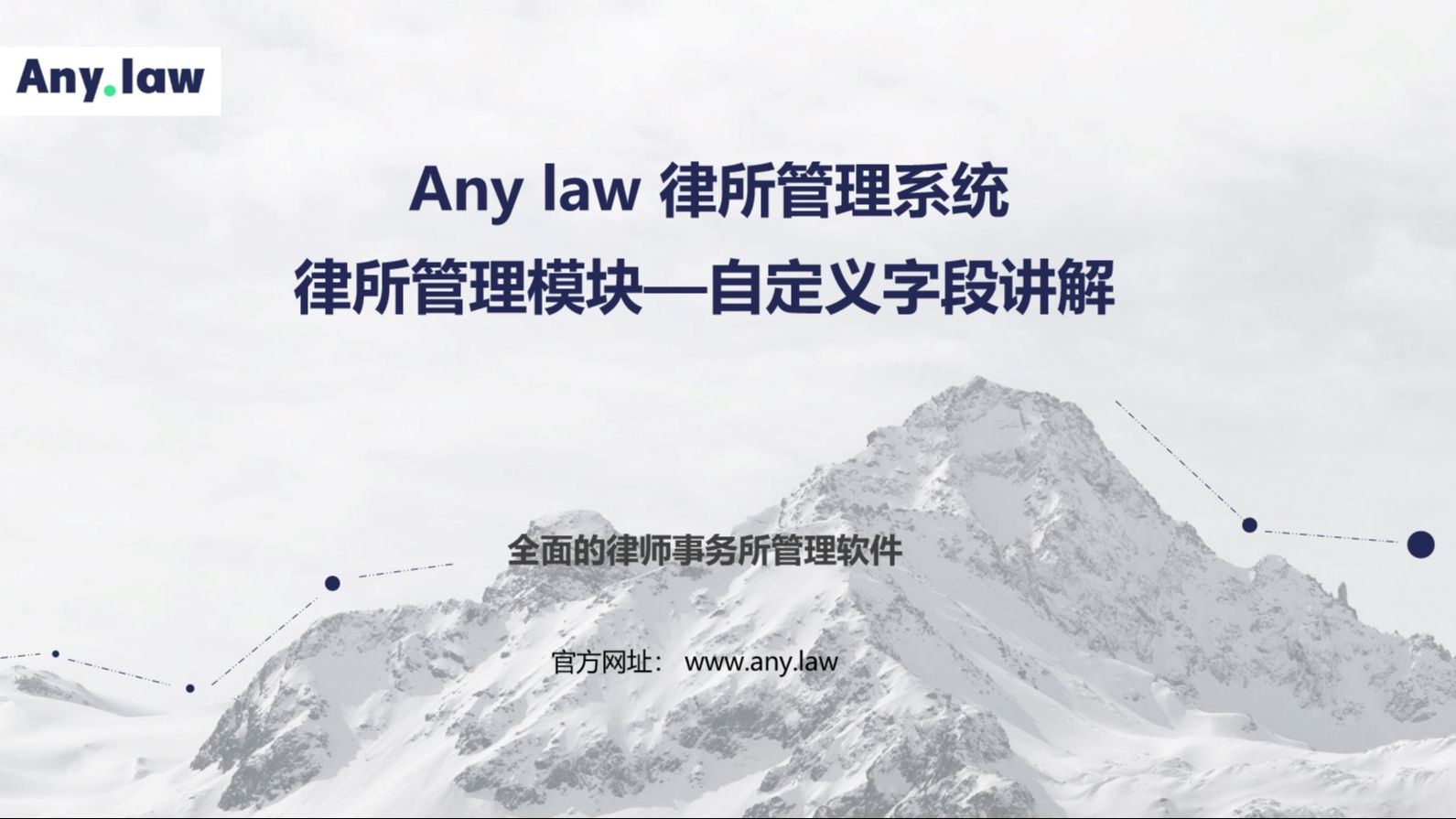 Any.law律所管理系统—律所管理模块—自定义字段哔哩哔哩bilibili