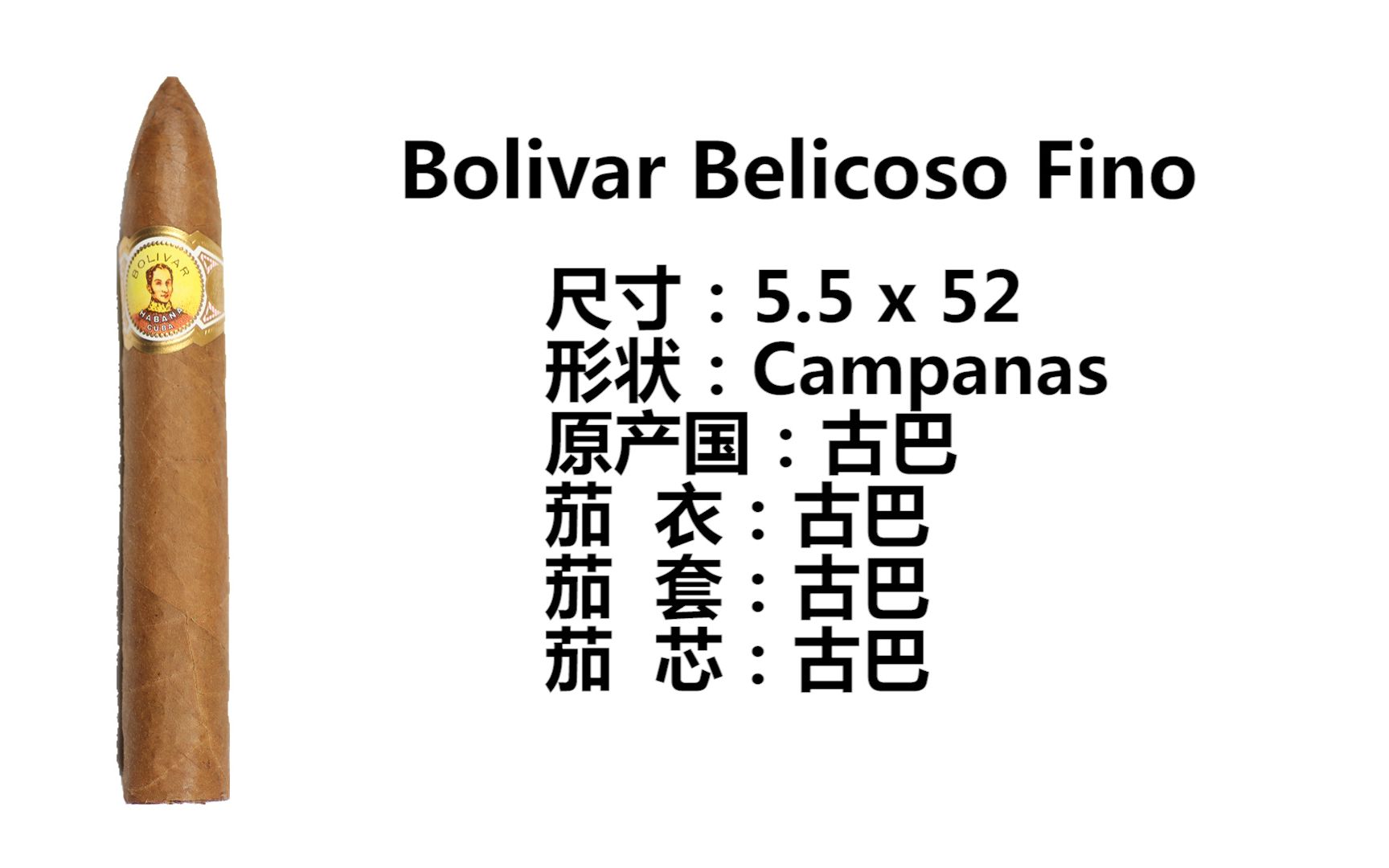 古巴雪茄玻利瓦尔Bolivar Belicoso Fino评测品吸哔哩哔哩bilibili