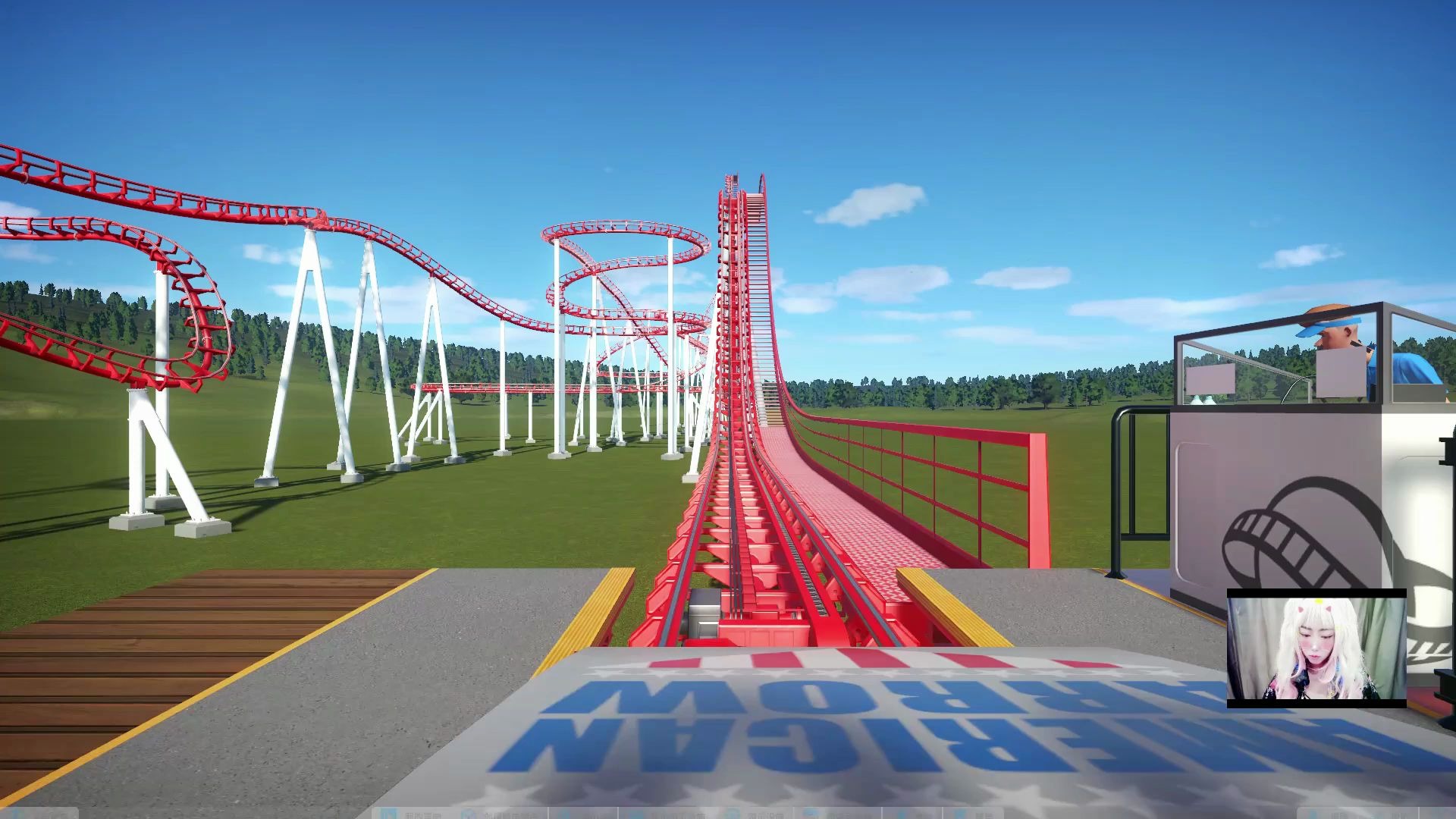 过山车之星 富江制作的慈善过山车 新手刚玩64个小时 带艺术家_哔哩哔