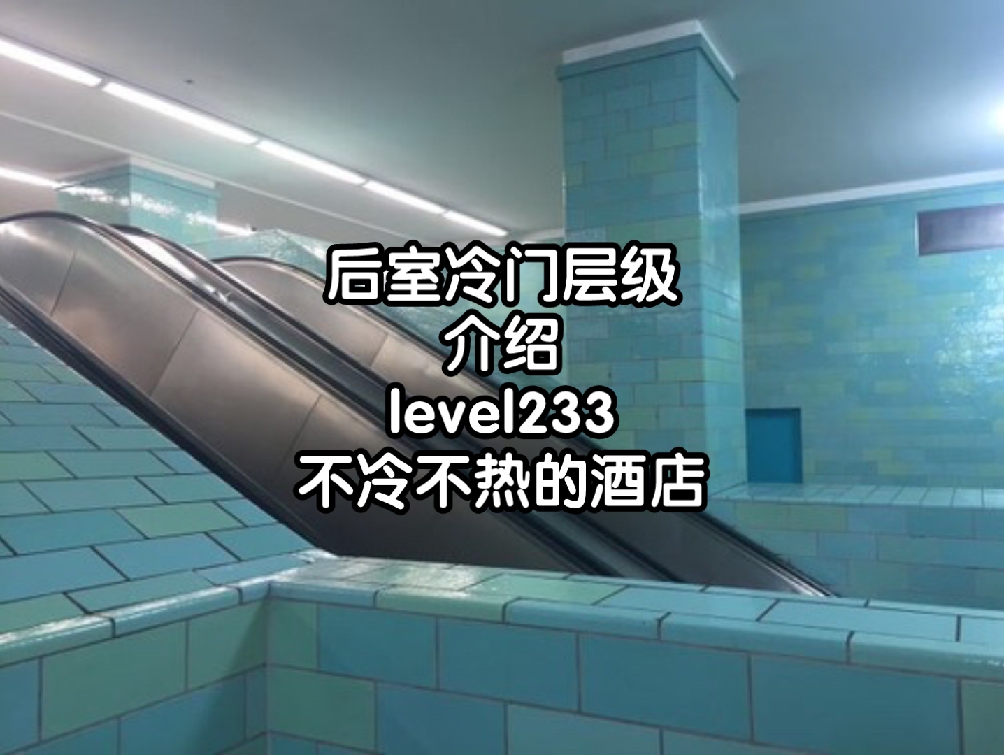 [图]后室冷门层级介绍level233不冷不热的酒店