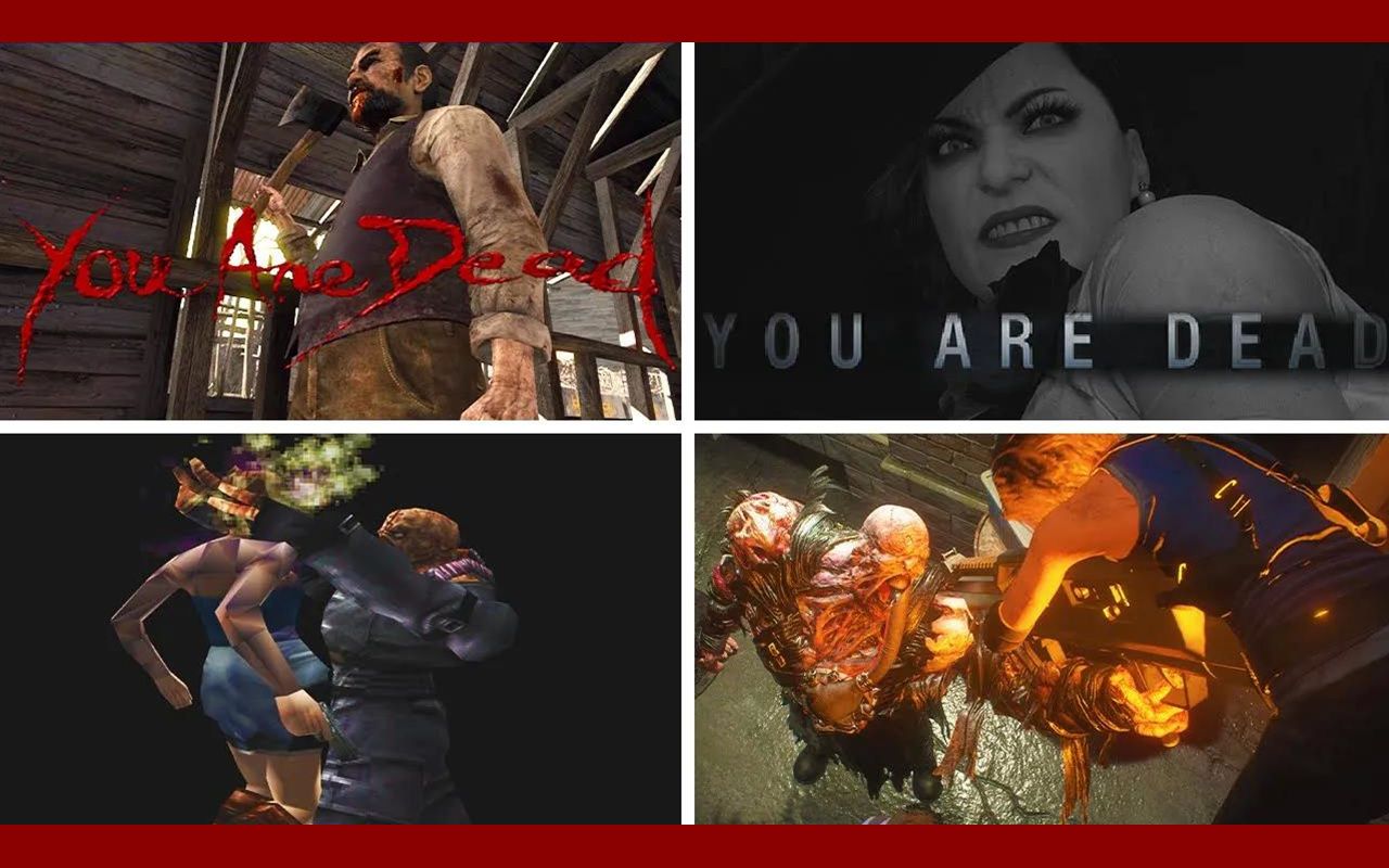 生化危机系列 game over 死亡画面进化史 1996-2021