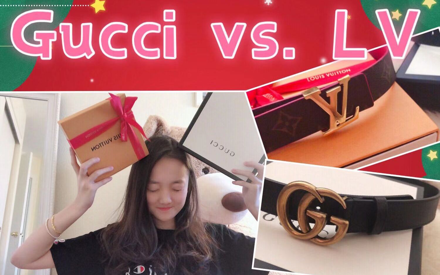 【Monica 包子】GUCCI vs. LV 皮带对比测评  上身测评  Gucci 千年断货王  时尚穿搭必备单品哔哩哔哩bilibili