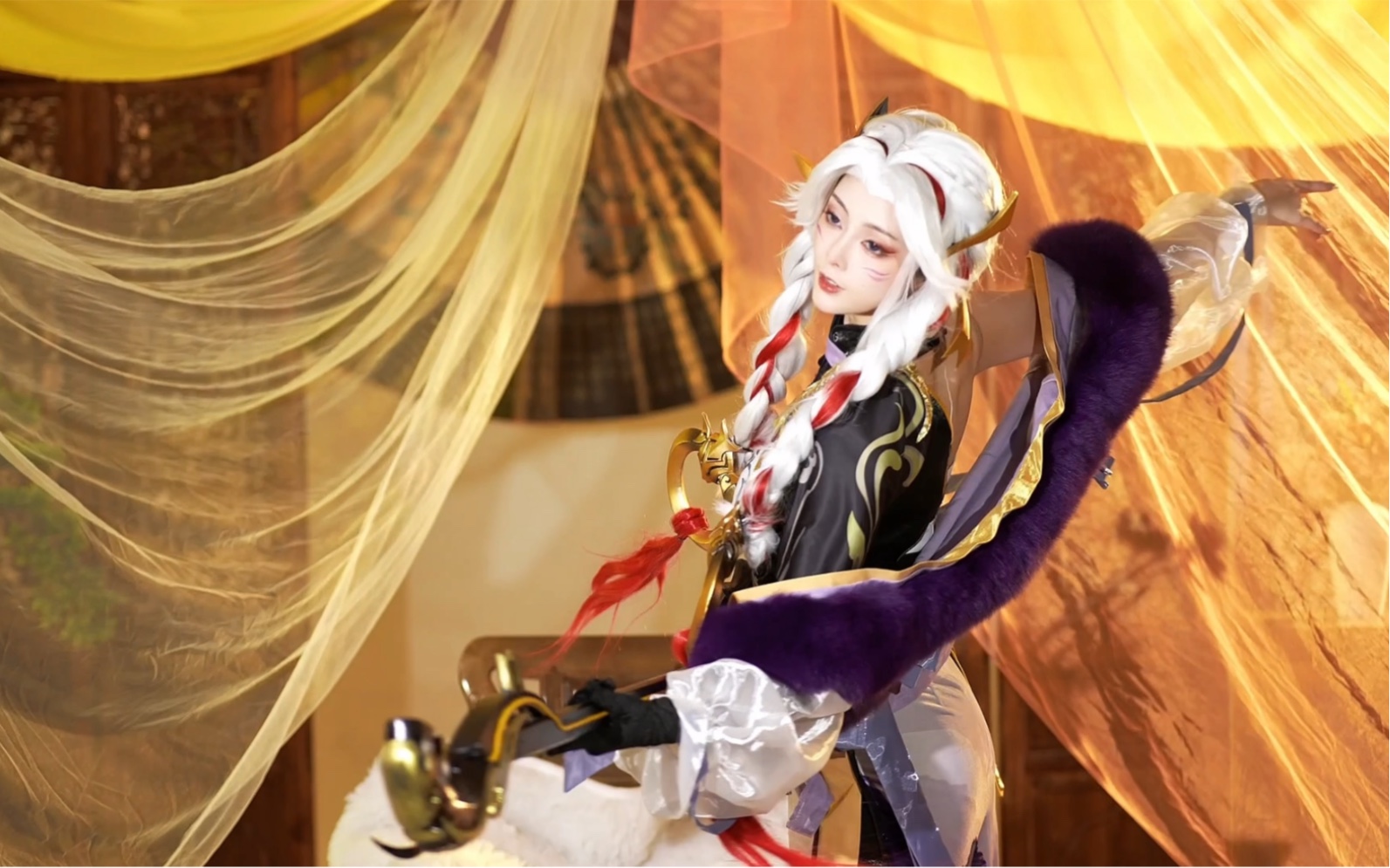 【杨玉环虎年限定cos】生活不易,玉环卖艺_哔哩哔哩_bilibili