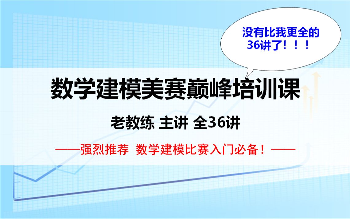 [图]数学建模美赛巅峰培训课（老教练主讲）最全36讲及PPT代码资料_零基础算法、编程、写作全覆盖_数模比赛入门必备