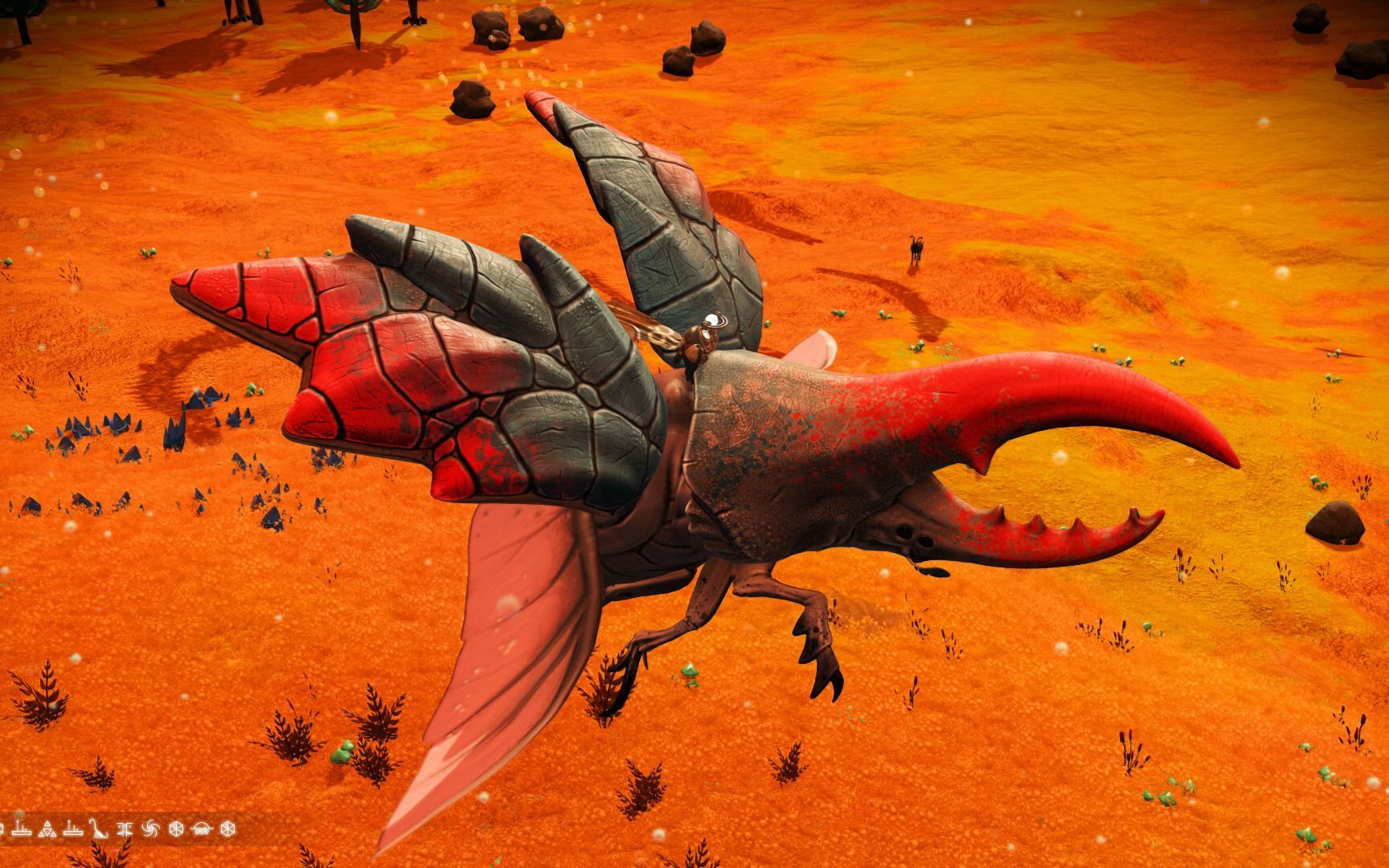 【无人深空】动物/红角红翅膀独角仙_哔哩哔哩bilibili