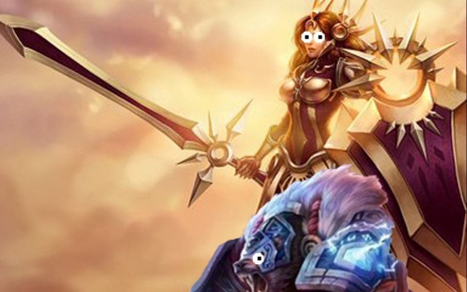 【英雄联盟】当女坦和狗熊在一起的时候你绝对不会想到有多么快乐