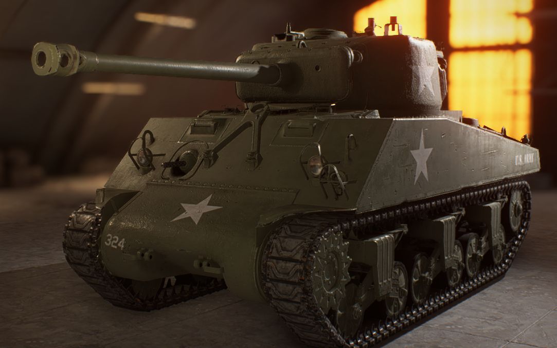 m4谢尔曼 手撕喵式 战地五最强坦克