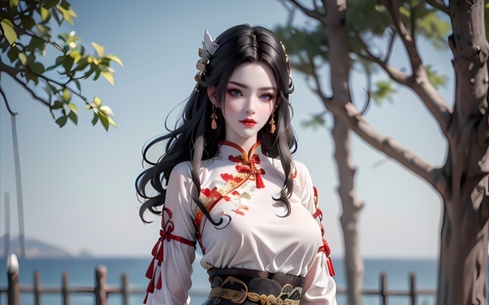 06美杜莎国风旗袍壁纸分享