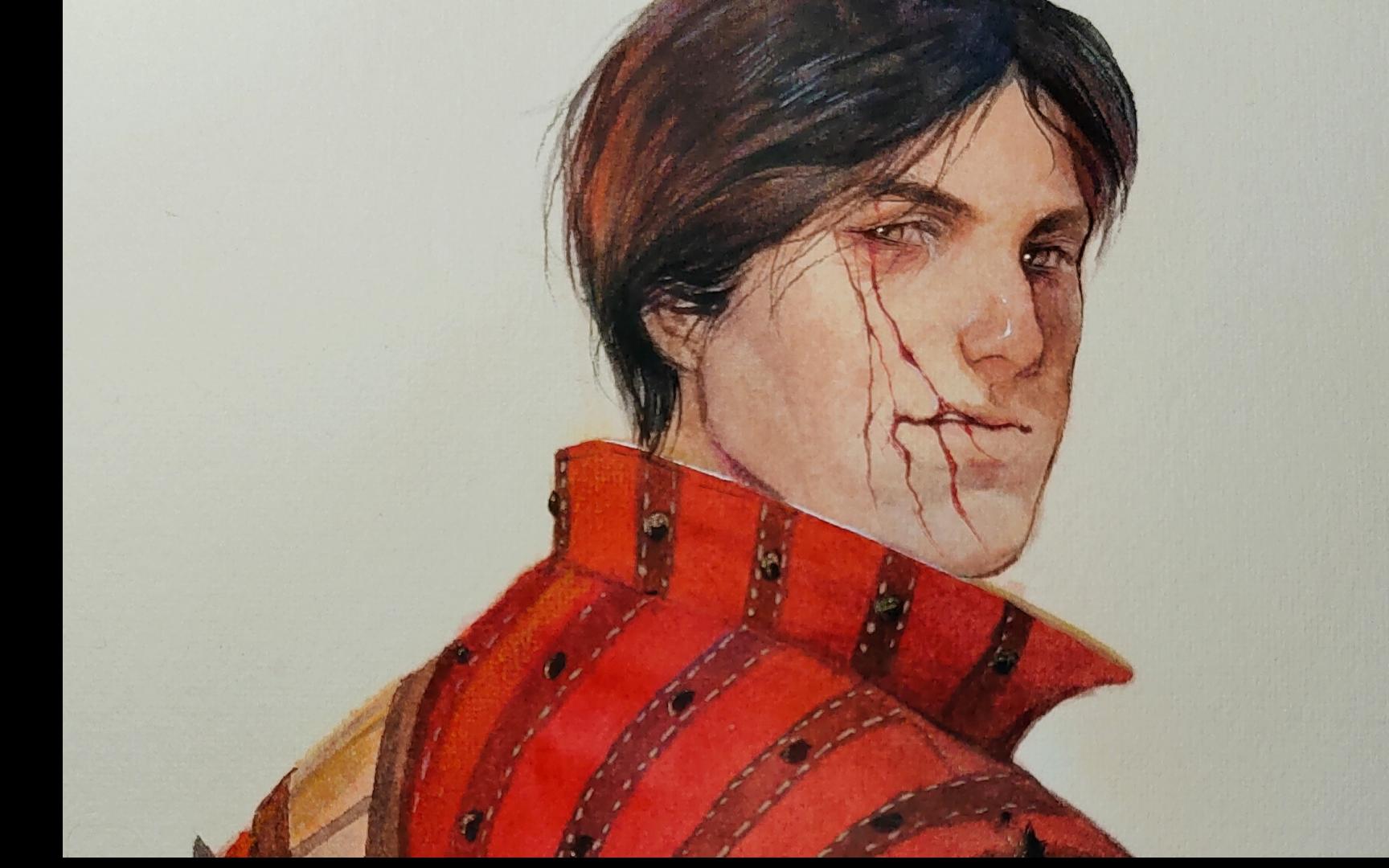 【手绘水彩】巫师3艾斯卡尔/寄给朋友的生日贺图