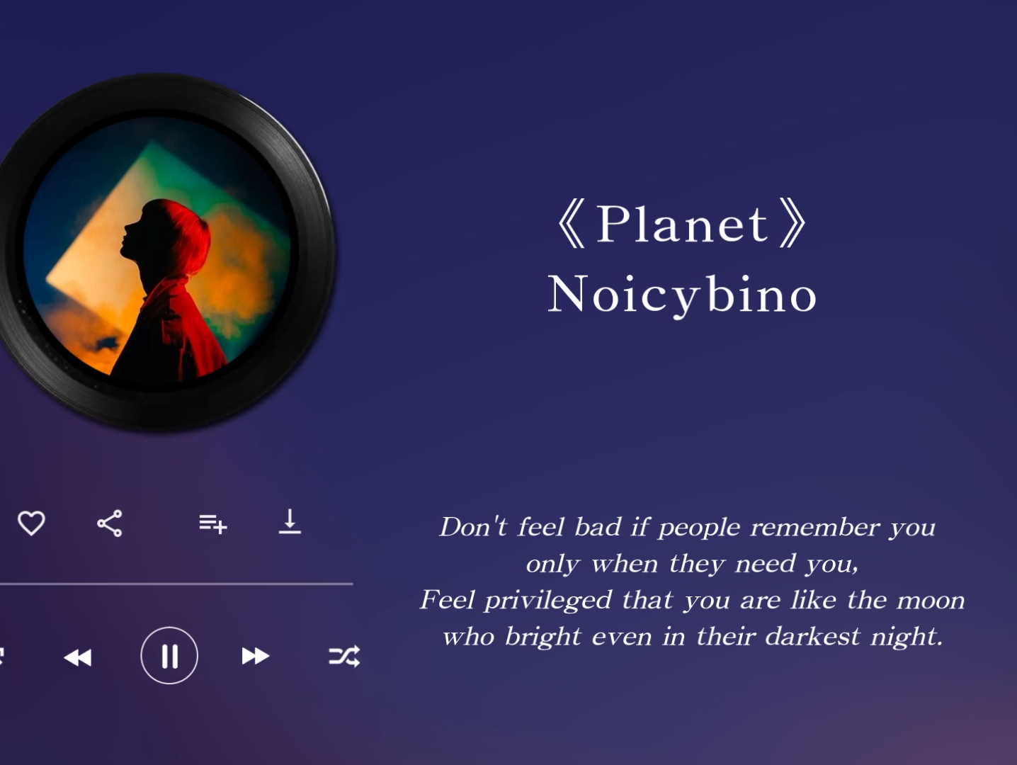 [图]【纯音乐】Noicybino-《Planet》&There will be，go in a cycle.