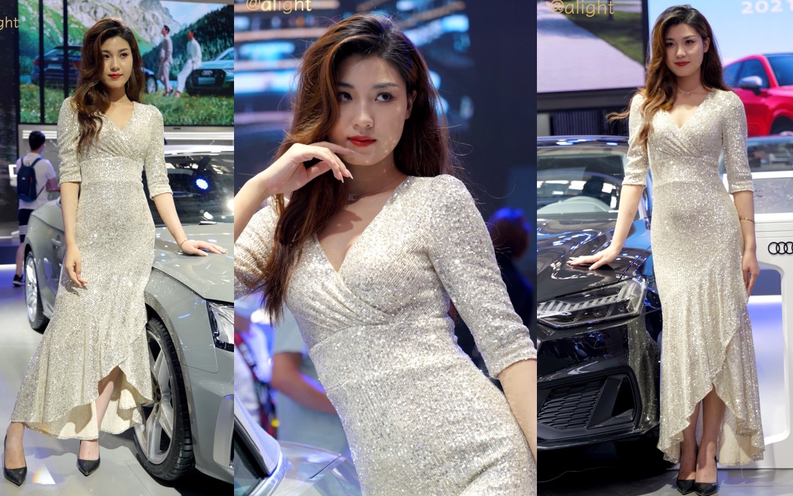 4k奥迪02车模2021苏州十一车展竖