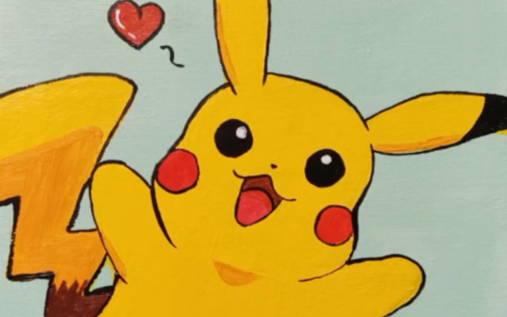 【油画】皮卡皮卡～海绵宝宝～都是超可爱的动漫人物～_哔哩哔哩_bili