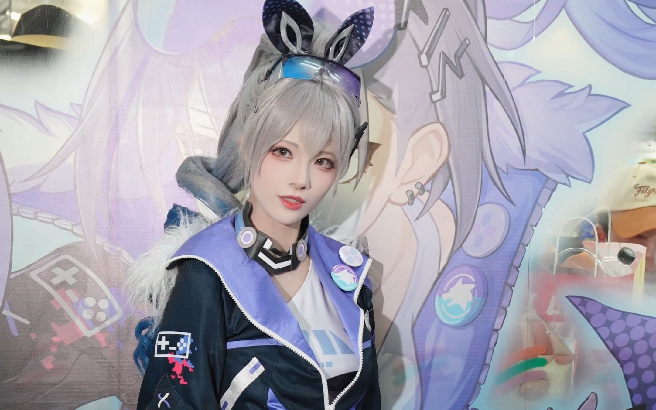 深圳炫迈星铁联动现场,河野华银狼cos