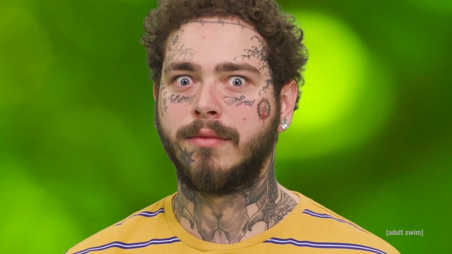 post malone:我正在看着你 看着你 目不转睛