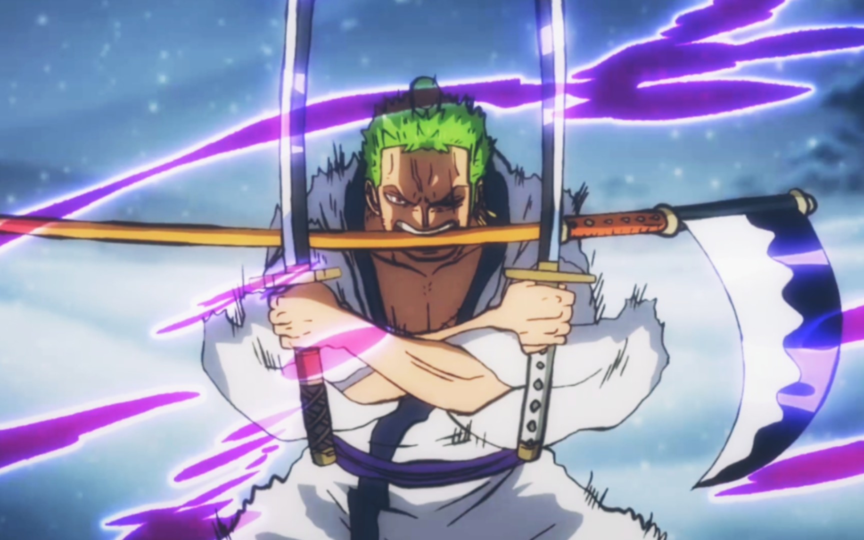 "剪掉多余对话"索隆vs基拉,感受近距离刀剑相撞的震撼!